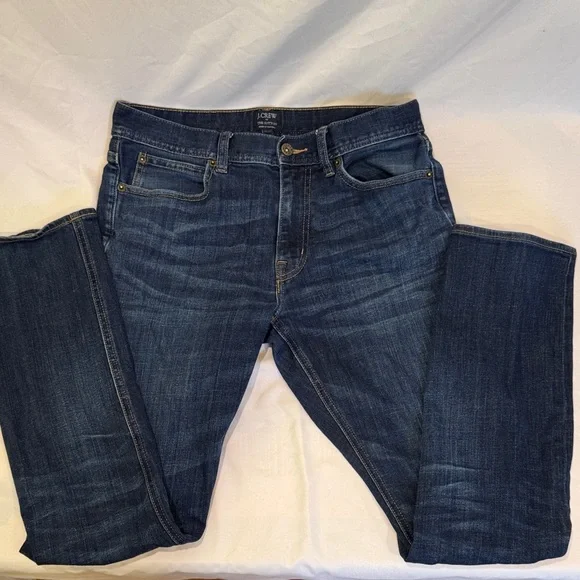 J. Crew Dark Blue Straight Jeans - Picture 1 of 4